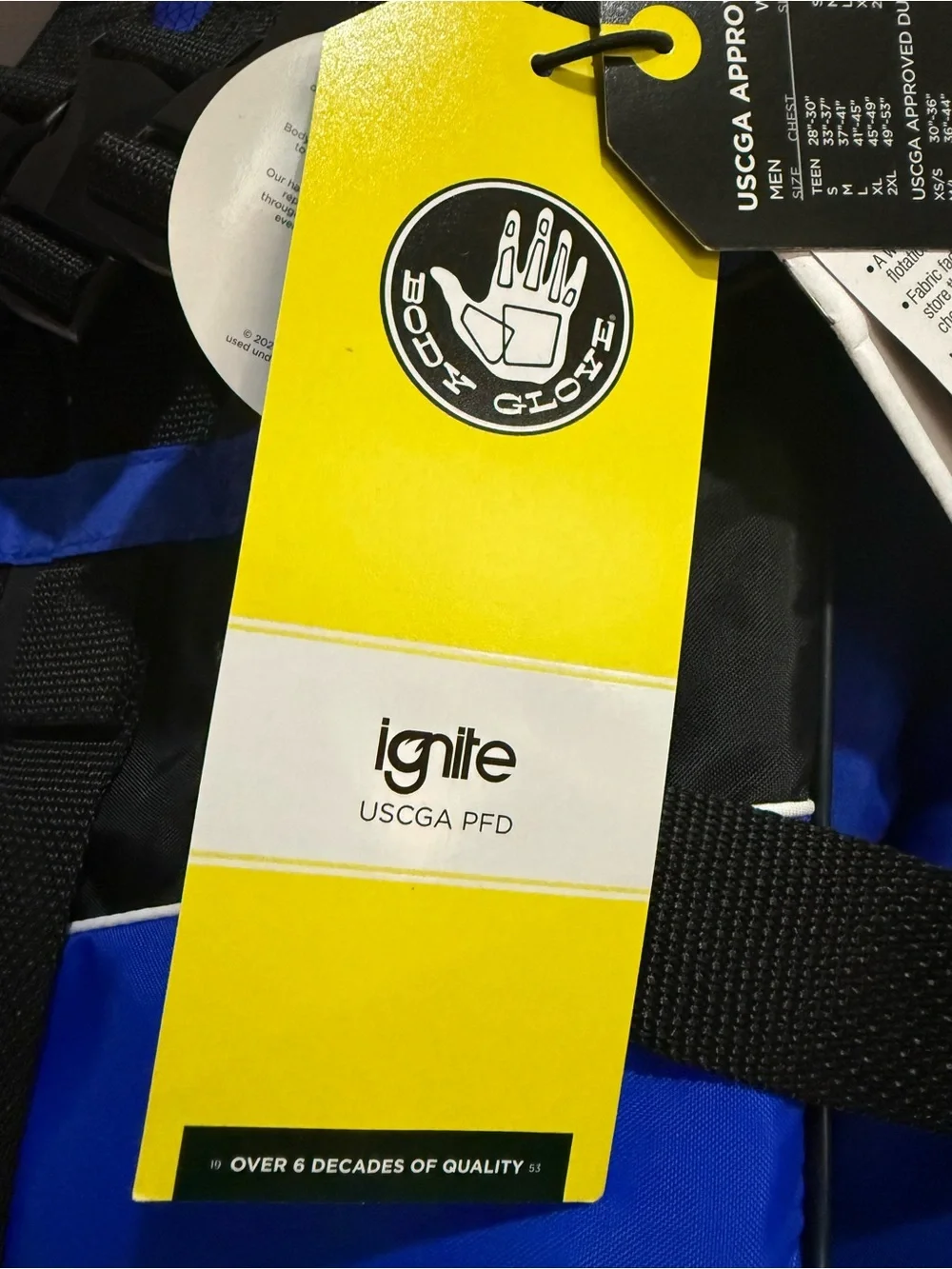 NWT Body Glove Ignite Type III PFD Life Vest XL